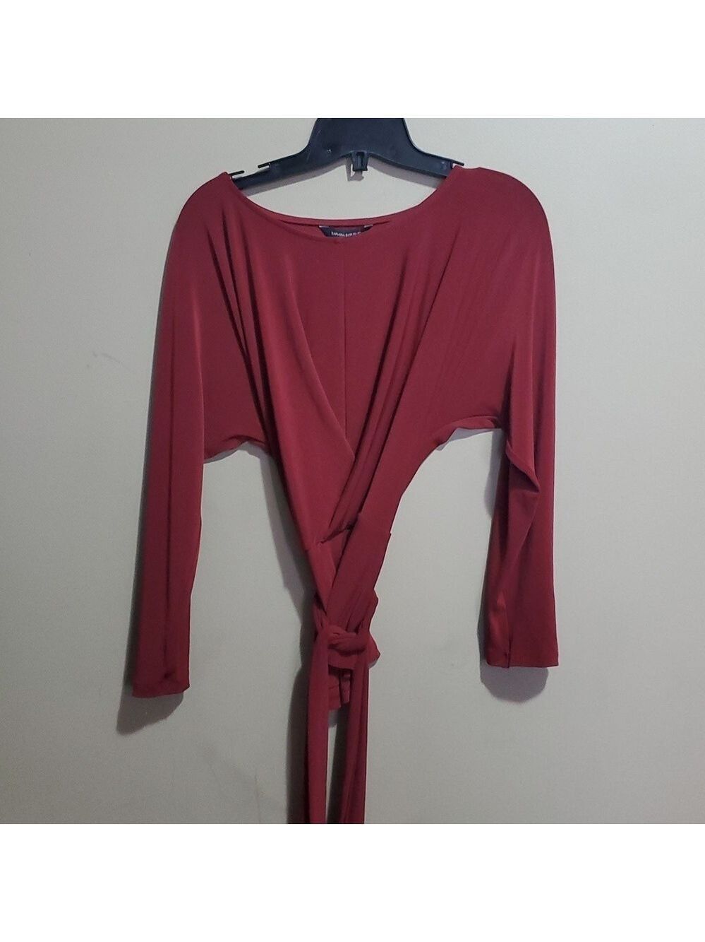 Banana republic brownish Burgundy wrap top size small